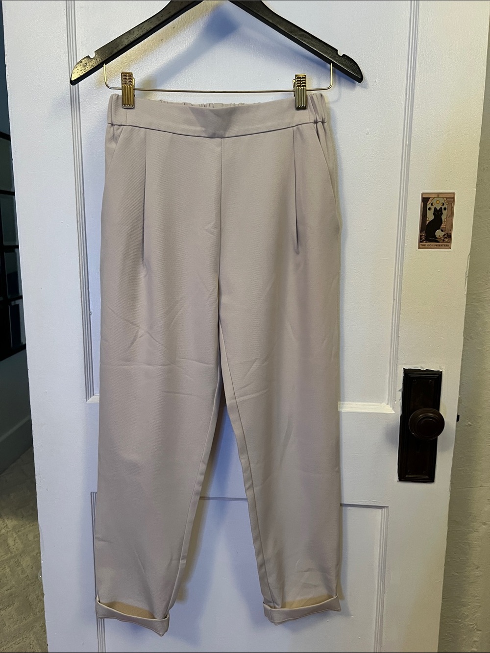 Modern Citizen Cropped Tailored Pants In Light Beige